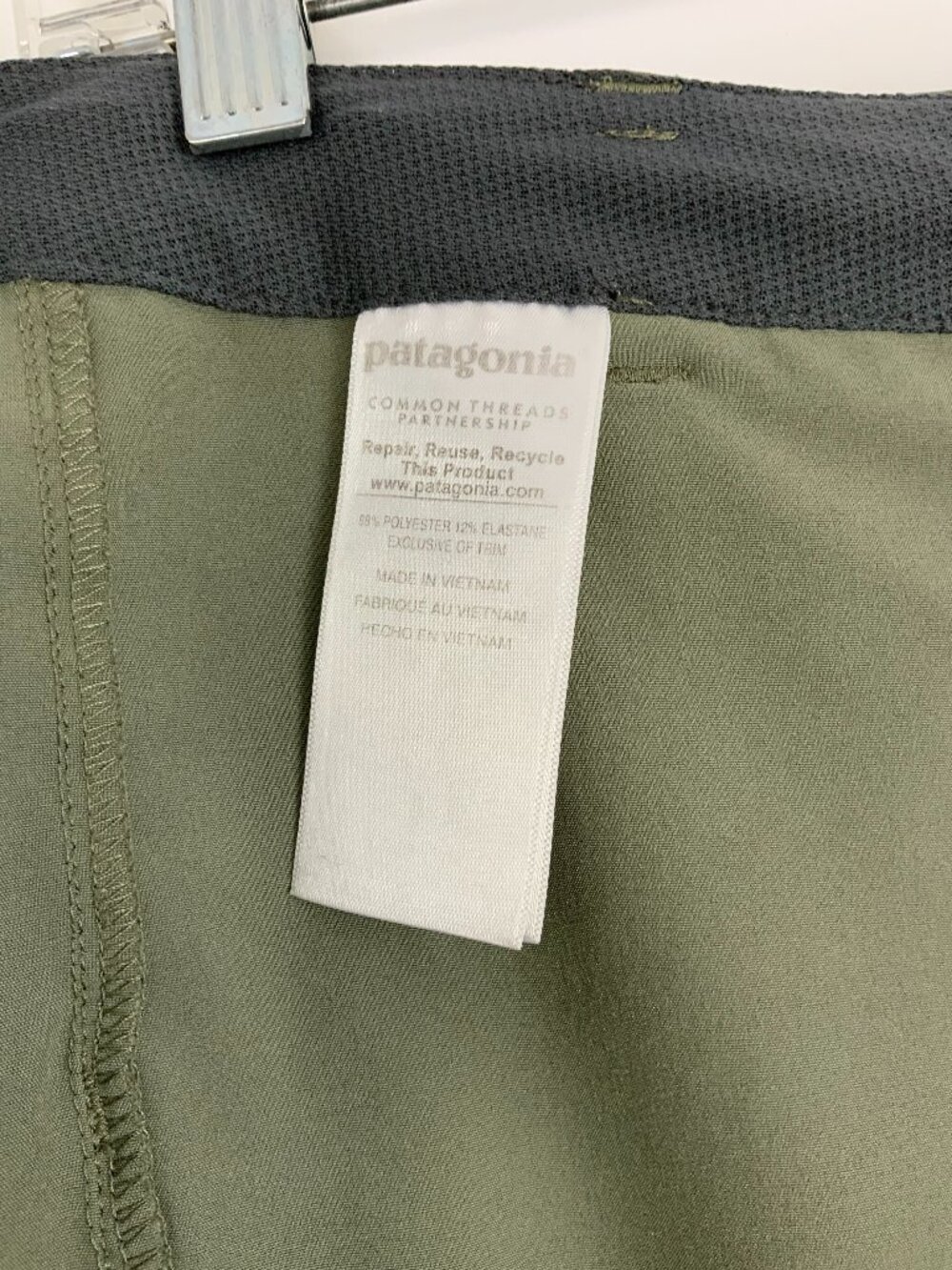 Patagonia Happy Hike Women's Shorts in Olive/Army Green Sz 6 - Picture 9 of 16